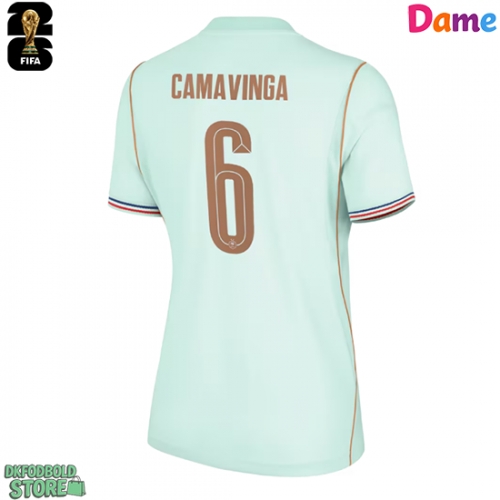 Frankrig Eduardo Camavinga #6 Replika Udebanetrøje Dame VM 2026 Kortærmet